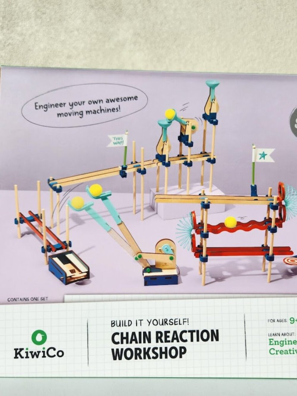 KiwiCo Chain Reaction Workshop KiwiCo. STEM Toy Set Engineering Science Kit Kiwi